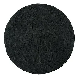 Alfombras redondeadas - Farley Natural Cotton Shaggy (negro)