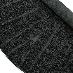 Alfombras redondeadas - Farley Natural Cotton Shaggy (negro)
