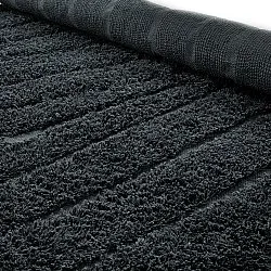 Alfombras redondeadas - Farley Natural Cotton Shaggy (negro)