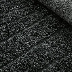 Alfombras redondeadas - Farley Natural Cotton Shaggy (negro)