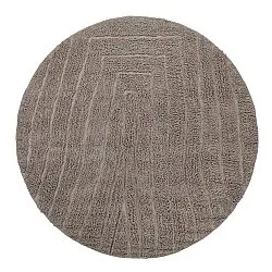 Alfombras redondeadas - Farley Natural Cotton Shaggy (gris pardo)