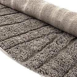 Alfombras redondeadas - Farley Natural Cotton Shaggy (gris pardo)