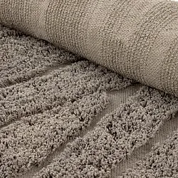 Alfombras redondeadas - Farley Natural Cotton Shaggy (gris pardo)