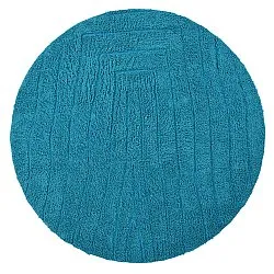 Alfombras redondeadas - Farley Natural Cotton Shaggy (turquesa)