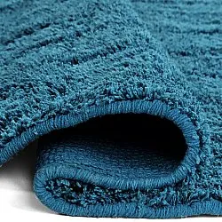 Alfombras redondeadas - Farley Natural Cotton Shaggy (turquesa)