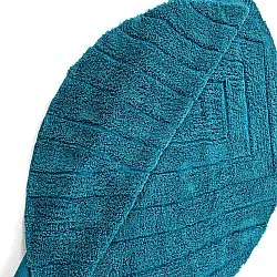 Alfombras redondeadas - Farley Natural Cotton Shaggy (turquesa)
