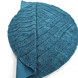 Alfombras redondeadas - Farley Natural Cotton Shaggy (turquesa)