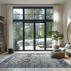 Alfombra Wilton - Fernana (azul/multi)