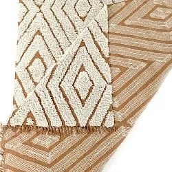 Alfombras de pelo largo - Holwell Natural Cotton Shaggy (blanco roto/marrón)