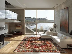 Alfombra Wilton - Idri (rojo/multi)