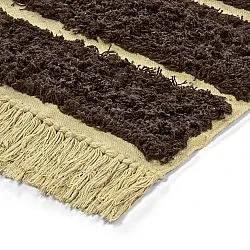 Alfombras de pelo largo - Ikara Natural Cotton Shaggy (marrón)