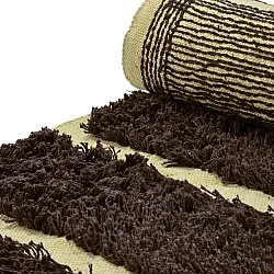 Alfombras de pelo largo - Ikara Natural Cotton Shaggy (marrón)