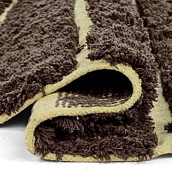 Alfombras redondeadas - Ikara Natural Cotton Shaggy (marrón)