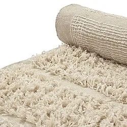 Alfombras de pelo largo - Ikara Natural Cotton Shaggy (crema)