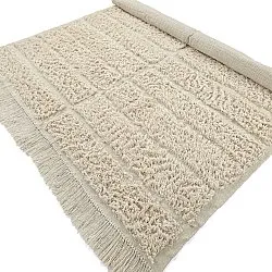 Alfombras de pelo largo - Ikara Natural Cotton Shaggy (crema)