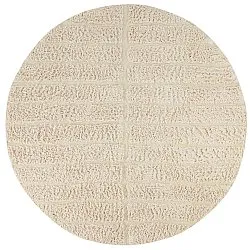 Alfombras redondeadas - Ikara Natural Cotton Shaggy (crema)