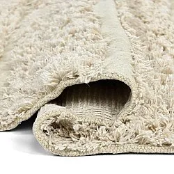Alfombras redondeadas - Ikara Natural Cotton Shaggy (crema)