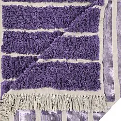 Alfombras de pelo largo - Ikara Natural Cotton Shaggy (púrpura)