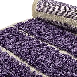 Alfombras de pelo largo - Ikara Natural Cotton Shaggy (púrpura)