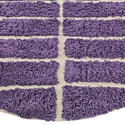 Alfombras redondeadas - Ikara Natural Cotton Shaggy (púrpura)