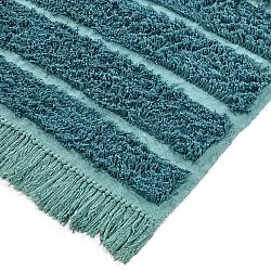 Alfombras de pelo largo - Ikara Natural Cotton Shaggy (turquesa)