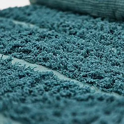 Alfombras de pelo largo - Ikara Natural Cotton Shaggy (turquesa)