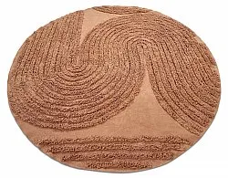 Alfombras redondeadas - Jovie Natural Cotton Shaggy (terracota)