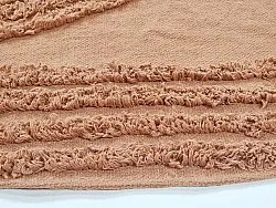 Alfombras redondeadas - Jovie Natural Cotton Shaggy (terracota)