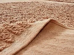 Alfombras redondeadas - Jovie Natural Cotton Shaggy (terracota)