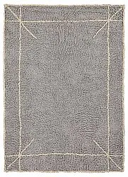 Alfombras de pelo largo - Kairi Natural Cotton Shaggy (gris/beige)