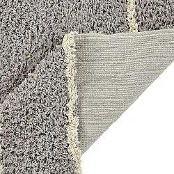 Alfombras de pelo largo - Kairi Natural Cotton Shaggy (gris/beige)