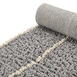 Alfombras de pelo largo - Kairi Natural Cotton Shaggy (gris/beige)