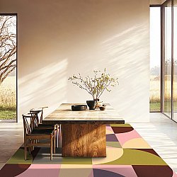Alfombra Wilton - Kalami (rosa/multicolor)