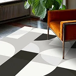 Alfombra Wilton - Kalami (blanco/gris/negro)