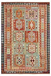 Alfombra kilim oriental 291 x 199 cm