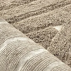 Alfombras de pelo largo - Kindon Natural Cotton Shaggy (beige/blanco)