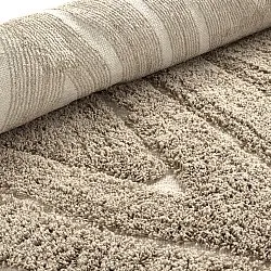 Alfombras de pelo largo - Kindon Natural Cotton Shaggy (beige/blanco)