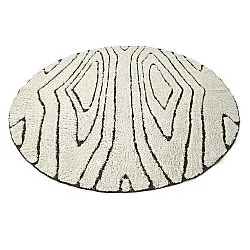 Alfombras redondeadas - Kindon Natural Cotton Shaggy (blanco roto/marrón)