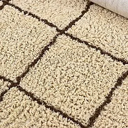Alfombras de pelo largo - Lana Natural Cotton Shaggy (beige/marrón)