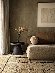 Alfombras de pelo largo - Lana Natural Cotton Shaggy (beige/marrón)