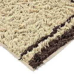 Alfombras de pelo largo - Lana Natural Cotton Shaggy (beige/marrón)