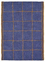 Alfombras de pelo largo - Lana Natural Cotton Shaggy (azul/amarillo)