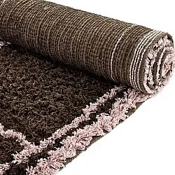 Alfombras de pelo largo - Lana Natural Cotton Shaggy (marrón)