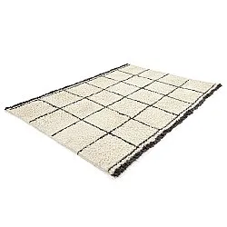 Alfombras de pelo largo - Lana Natural Cotton Shaggy (crema/gris oscuro)