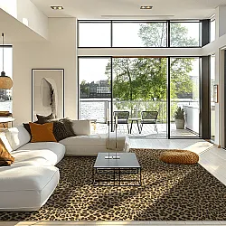 Alfombra Wilton - Leopard (marrón)