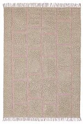 Alfombras de pelo largo - Lindley Natural Cotton Shaggy (beige/rosa)