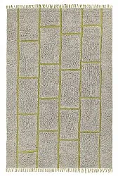Alfombras de pelo largo - Lindley Natural Cotton Shaggy (gris/verde)