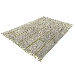 Alfombras de pelo largo - Lindley Natural Cotton Shaggy (gris/verde)