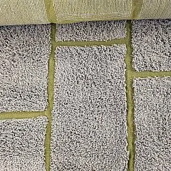 Alfombras de pelo largo - Lindley Natural Cotton Shaggy (gris/verde)