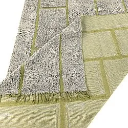 Alfombras de pelo largo - Lindley Natural Cotton Shaggy (gris/verde)